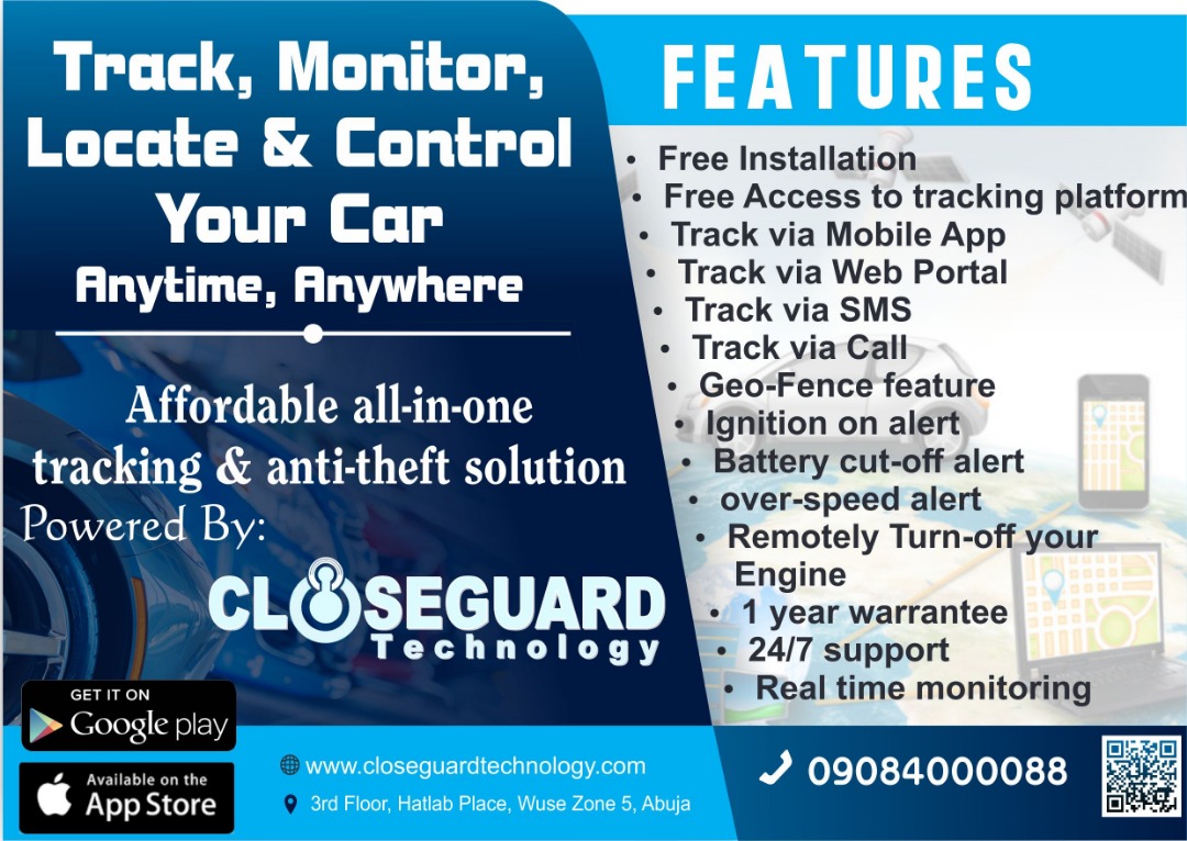 Close-Guard Car Tracker Flyer